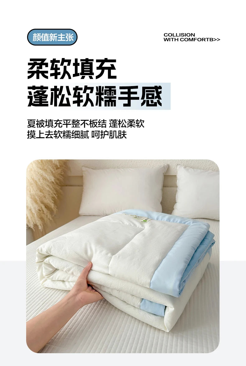 Soft Lightweight Summer Quilt | 100% Cotton Duvet Comforter