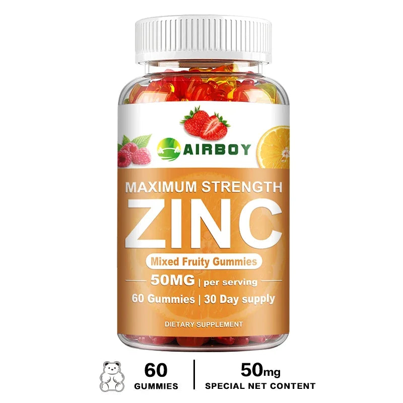Zinc Gummies for Cognitive Support | Mood and Energy Booster