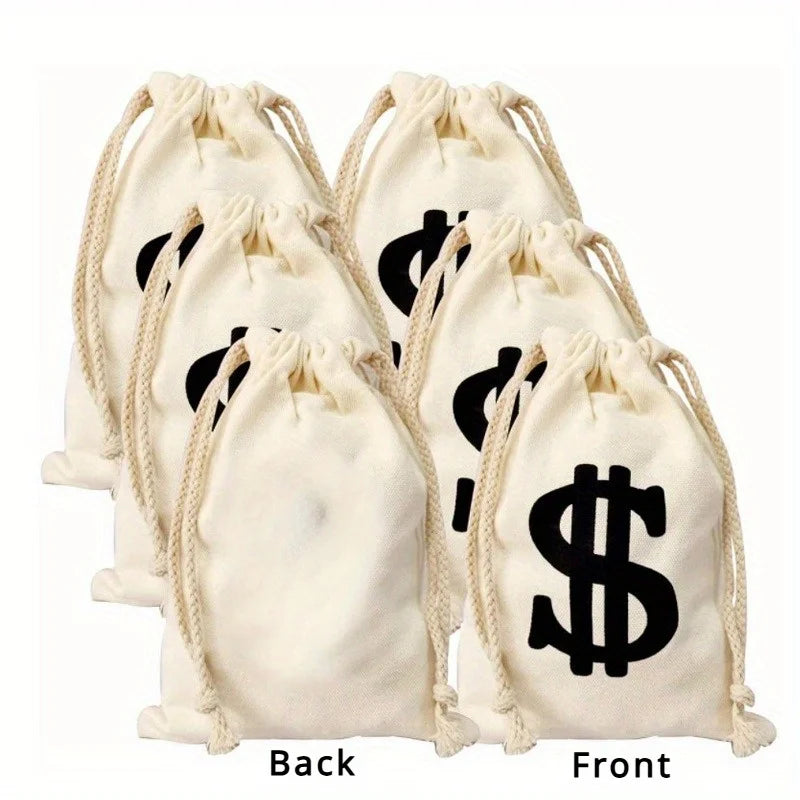 Reusable Dollar Sign Money Bag | Ideal for Gifts & Decor