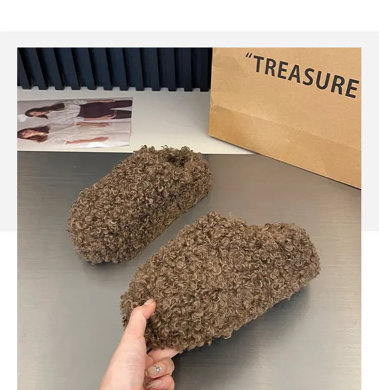 Warm Plush Velvet Slippers | Cozy Lightweight Home Footwear