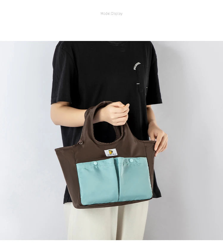 Insulated Lunch Bag Tote Waterproof Portable Large Capacity Bento Box Bag Thermal Cooler Handbag for Office School Picnic