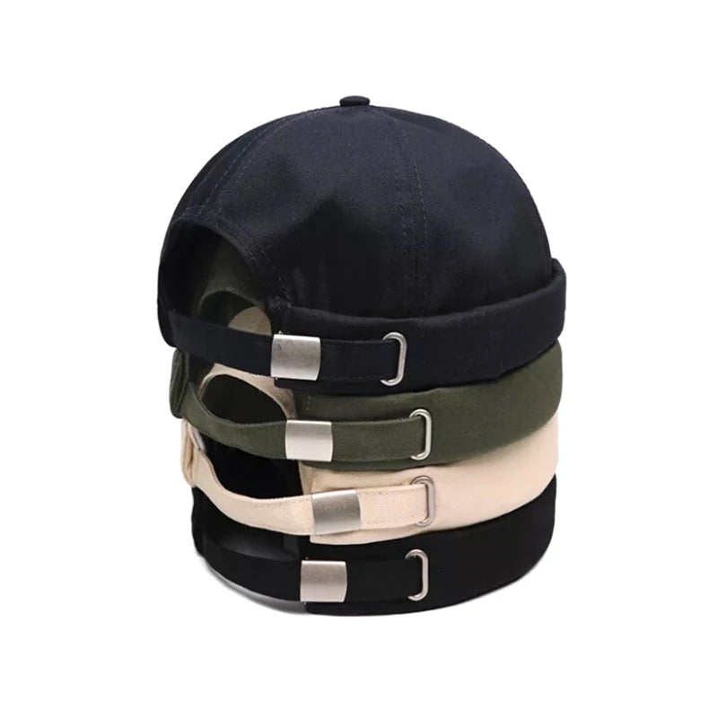 Unisex Vintage Dome Brimless Beanie | Trendy Winter Docker Hat