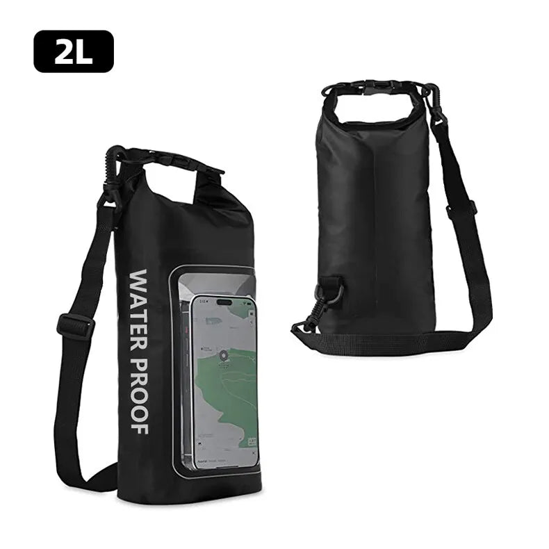 2L Waterproof Touch Screen Dry Bag for Outdoor Sports & Camping