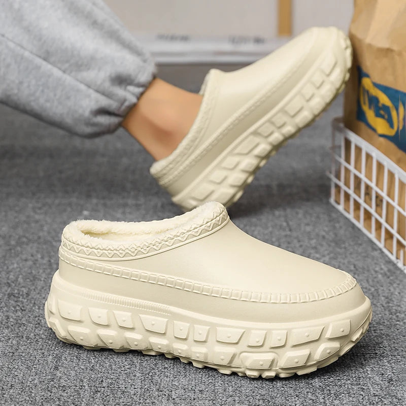 Couples Plush Cotton Slippers | Cozy Winter Indoor Shoes