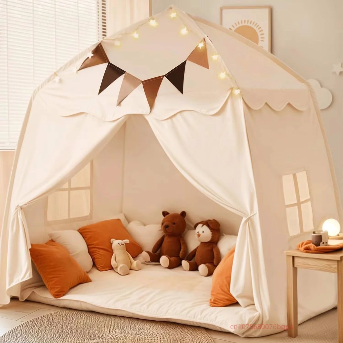 Kid's Play Tent for Indoors | Privacy Canopy Bed Tent for Children