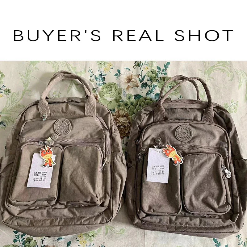 Stylish Multi-Pocket Waterproof Backpack for Women | Travel & School