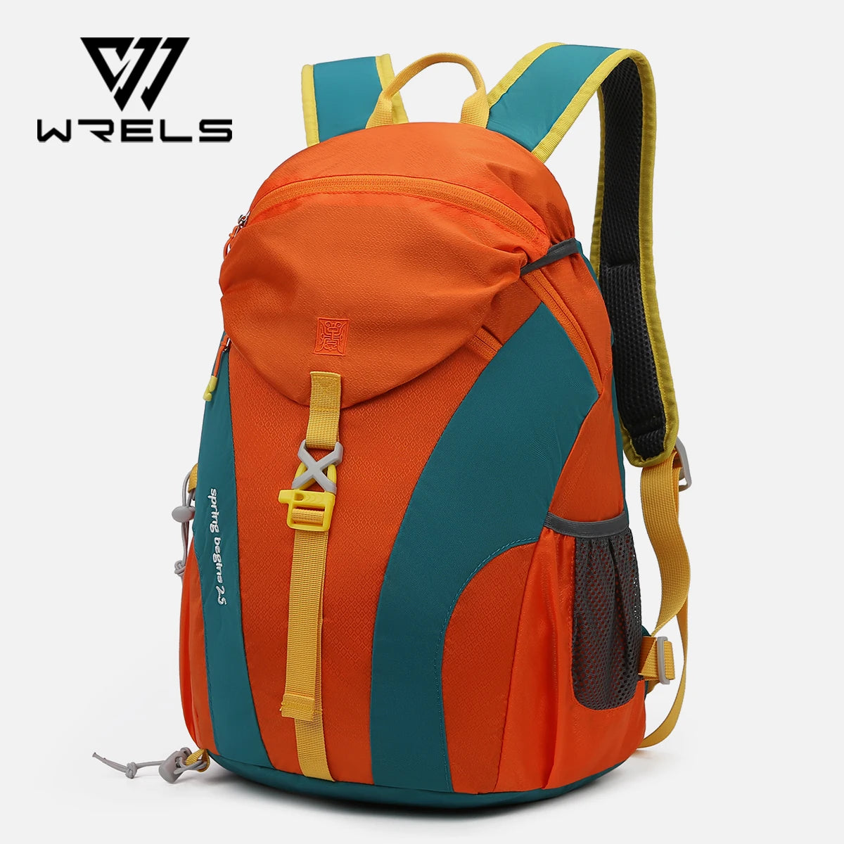 WRELS Outdoor Mountaineering Backpack Large Capacity Sports Backpack Waterproof Folding Schoolbag Ultra-light Cycling Traveling