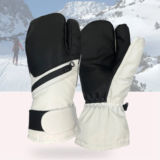 Guantes de esquí cálidos de invierno | Manoplas impermeables con pantalla táctil