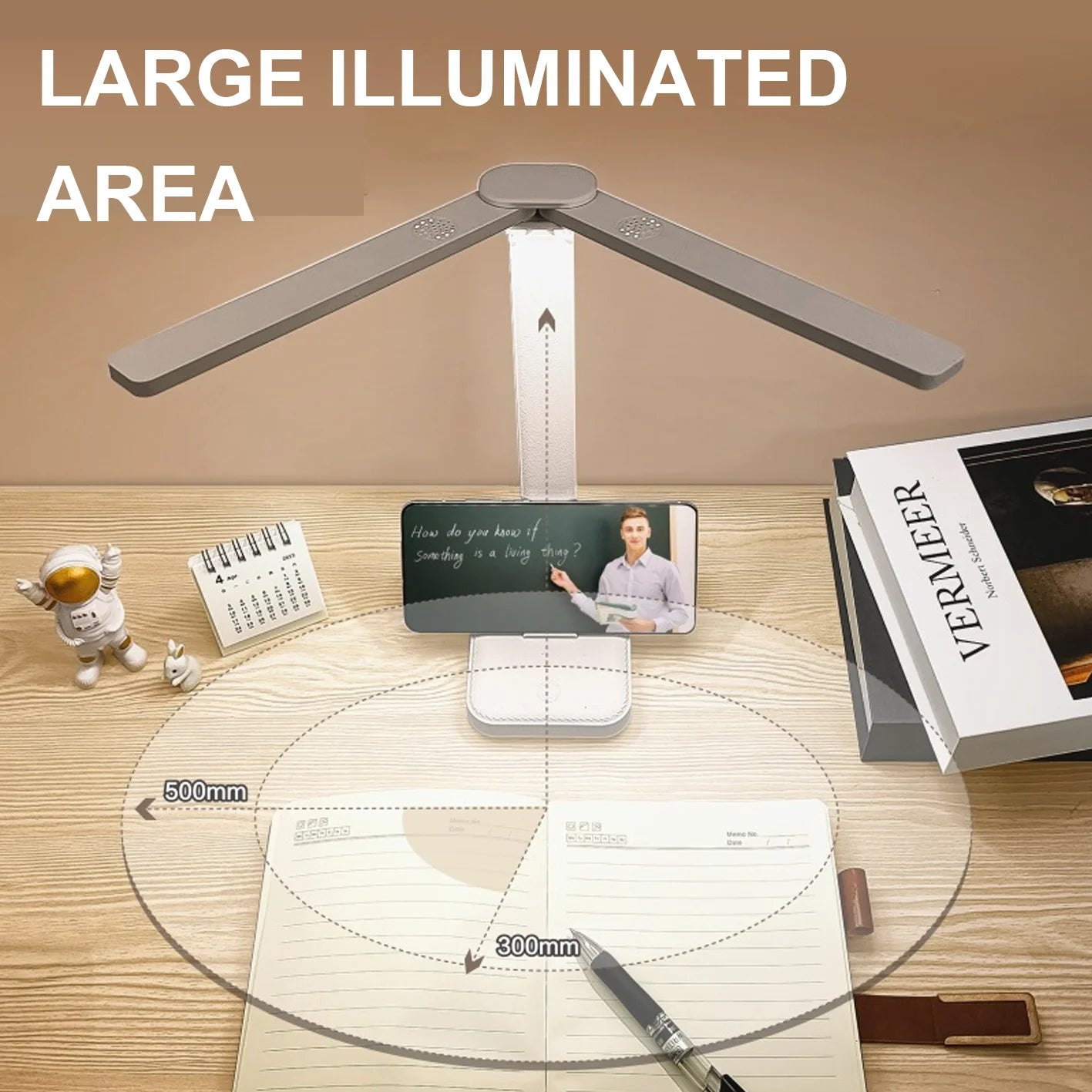 Lámpara de escritorio LED regulable | Protección ocular y control táctil