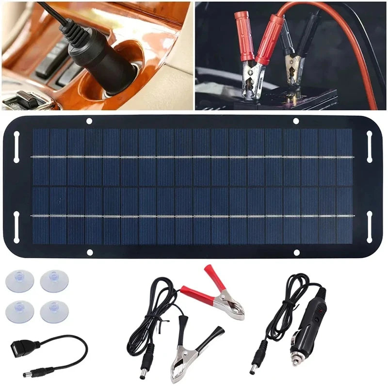 Portable Solar Power Bank | 4-in-1 Outdoor Charging Solution