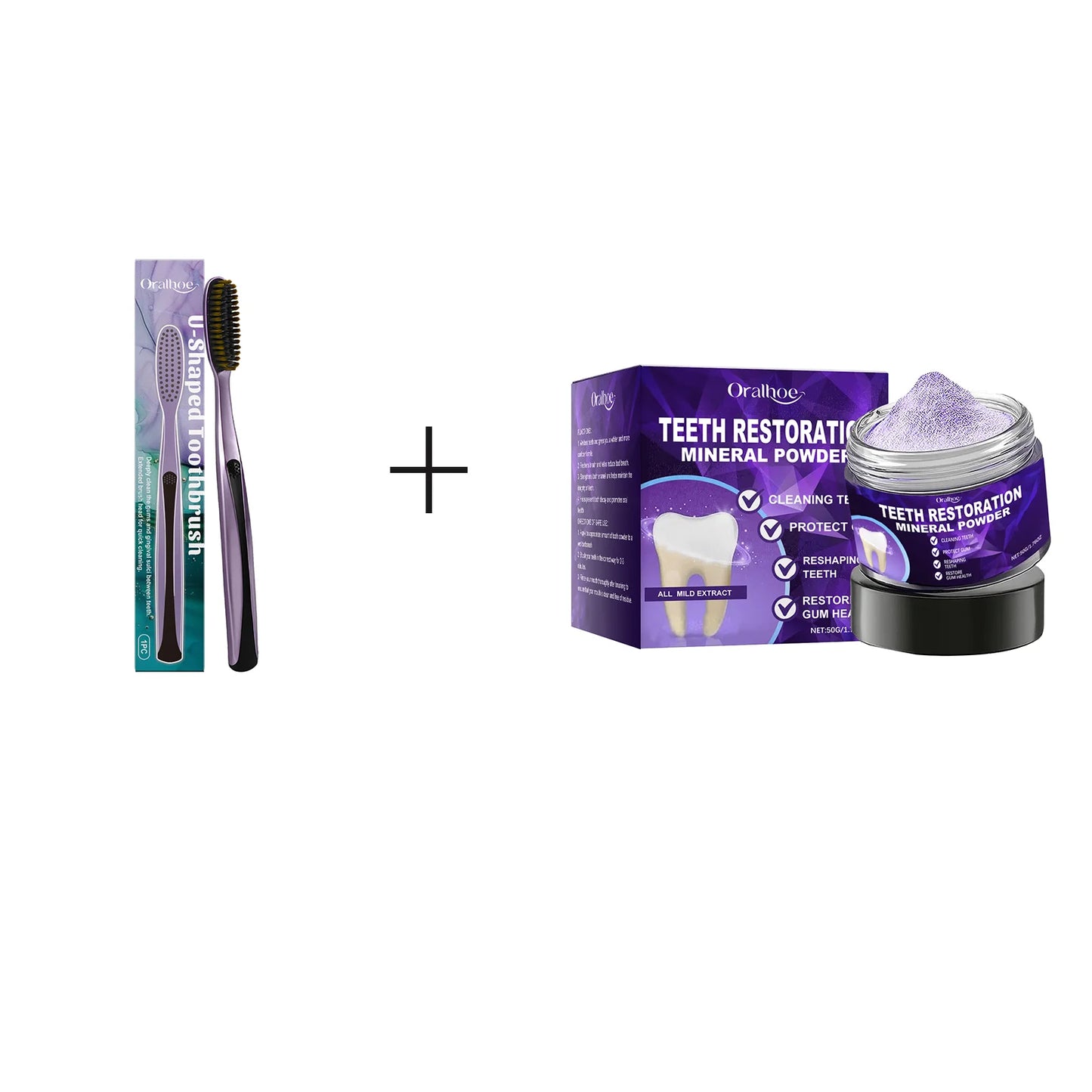 Purple Tooth Whitening Powder | Remove Stains & Freshen Breath