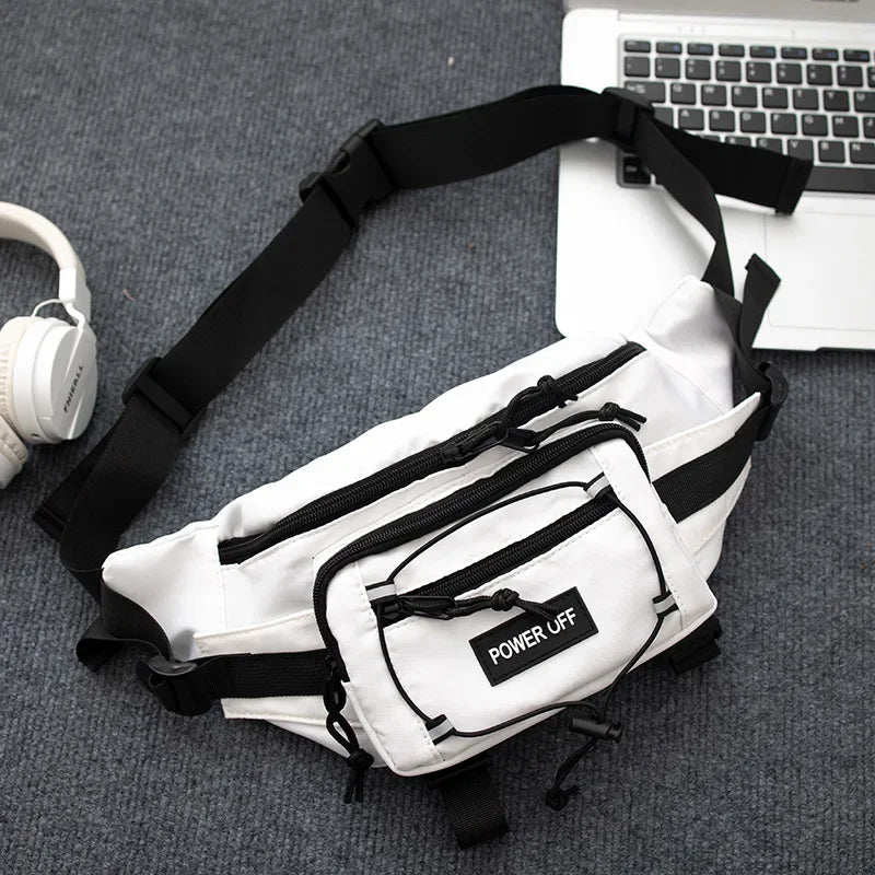 Punk Hip Hop Tactical Techwear Chest Bag Unisex Motorcycle Sport Waterproof Shoulder Crossbody Bags Outdoor Casual Fanny Pack 가방