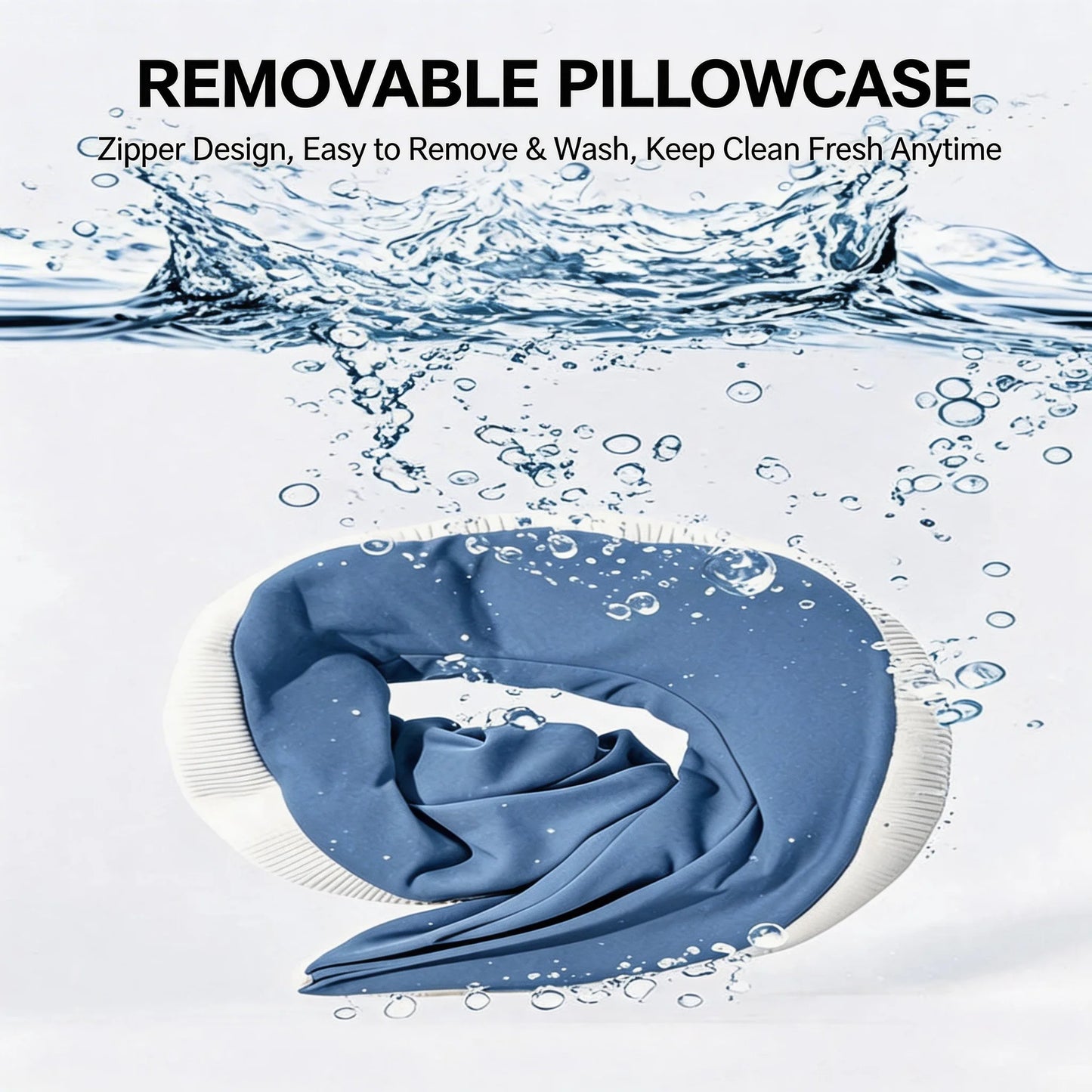 Kid-Friendly U-Shaped Memory Foam Neck Pillow for Travel Naps
