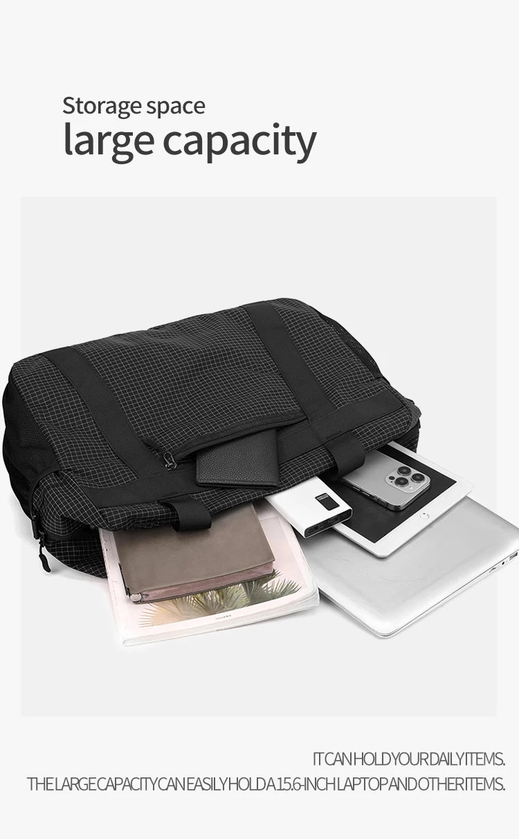 Large Capacity Nylon Tote Bag | Perfect for Travel & Gym