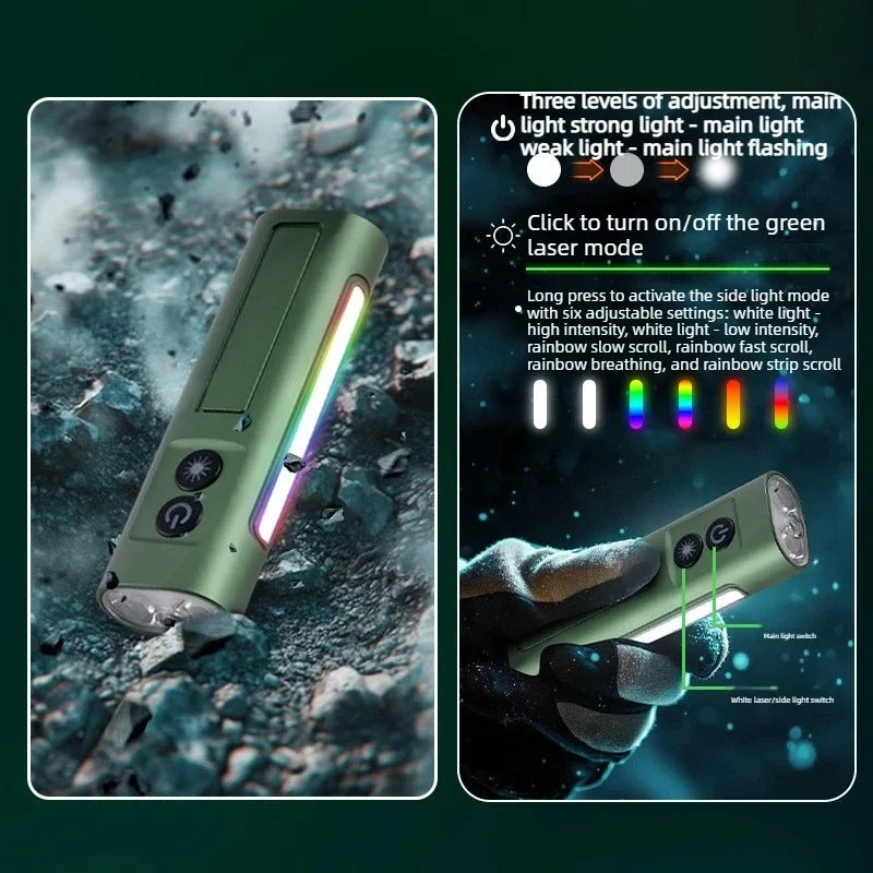 Multi-Functional EDC Flashlight | Outdoor Torch Light for Emergencies