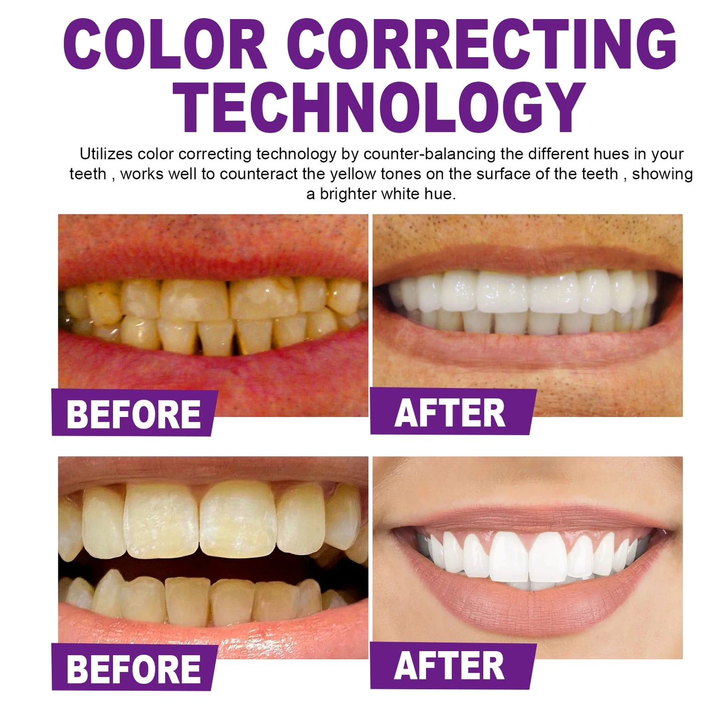 Premium Purple Brightening Toothpaste for Whitening & Freshness