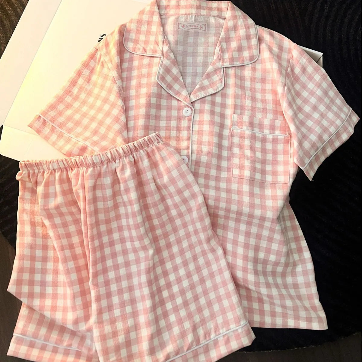 Cute Women's Summer Pajamas | Comfortable Bubble Cotton Home Wear