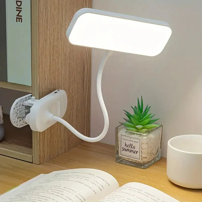 Clip-On LED USB Charging Desk Lamp for Students & Offices