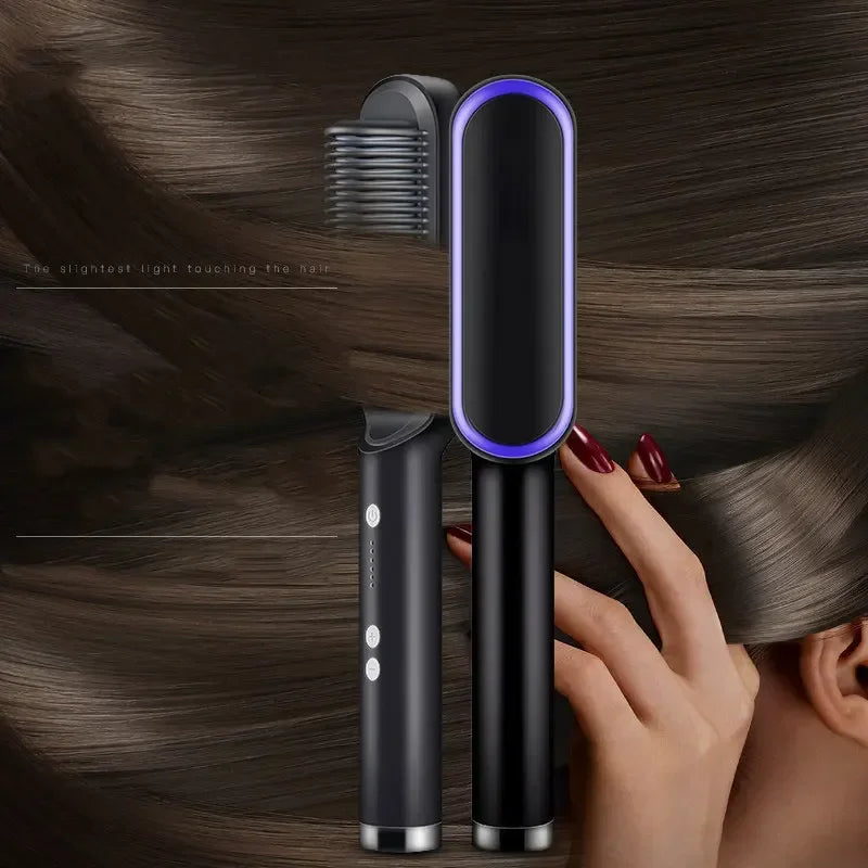 Adjustable Heat Hair Straightener Comb | Fast and Safe Styling