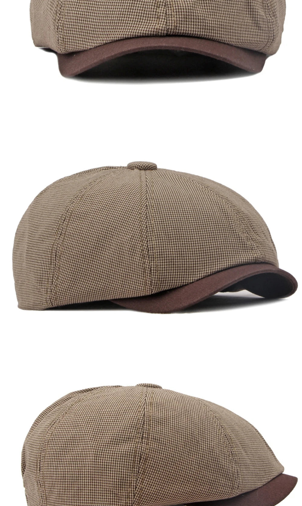 Unisex Plaid Beret Caps for Spring & Summer | Fashionable Flat Hats