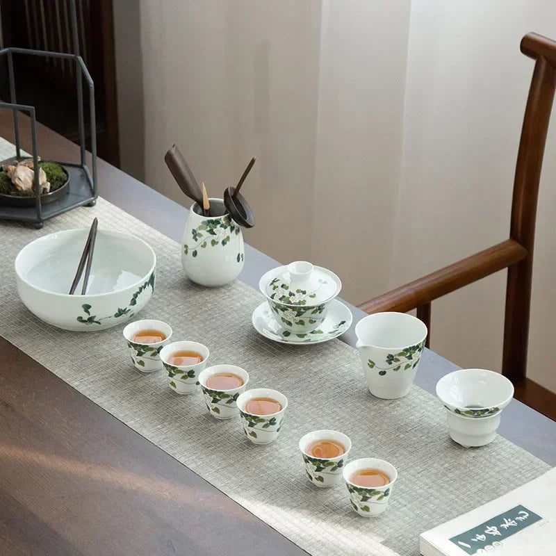 Elegante Gaiwan de Cerámica Gris | Juego de Té Kung Fu Perfecto