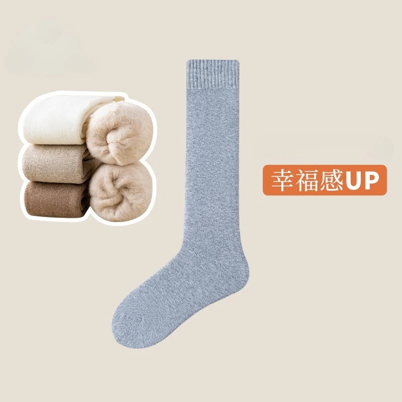 Women's Winter Warm Wool Knee Socks | Cozy & Stylish Footwear