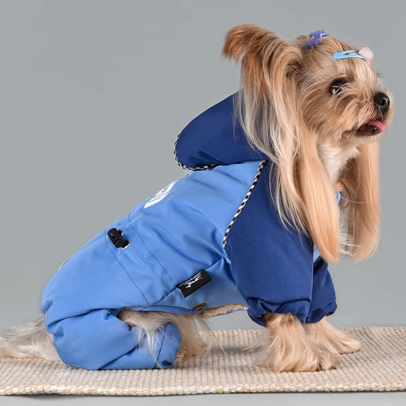 Winter Dog Hoodie Overall | Cozy Snowsuit for Small & Medium Breeds
