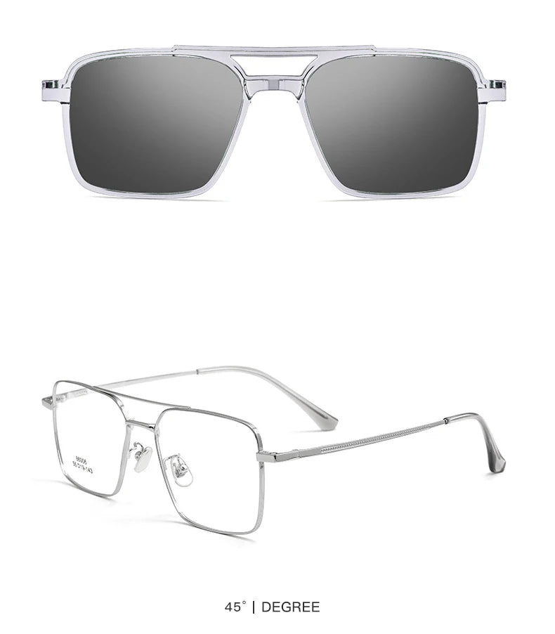 Men's Classic Polarized Clip-On Sunglasses | Retro Pilot Shades 2026