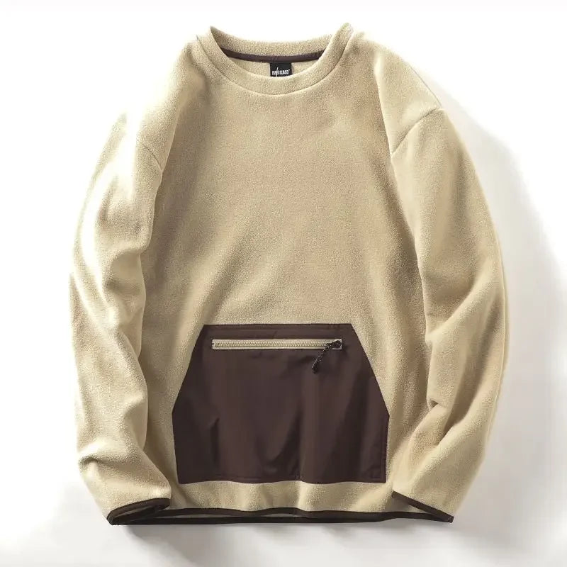 Men's Warm Fleece Pullover Hoodie | Casual Autumn Winter Top