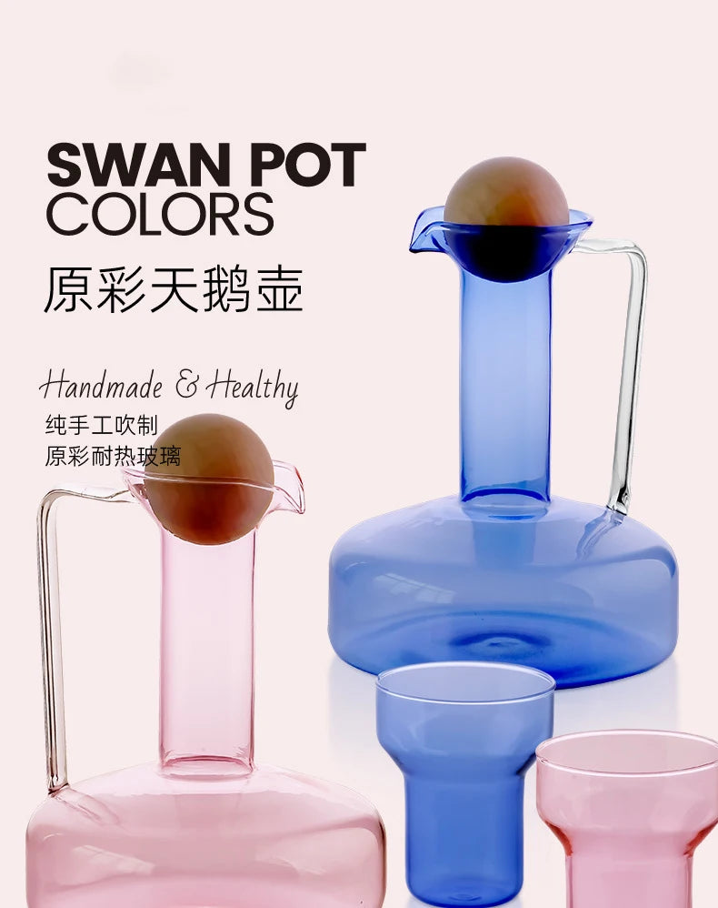 1500ml Nordic High-Temperature Glass Kettle | Creative Juice Set