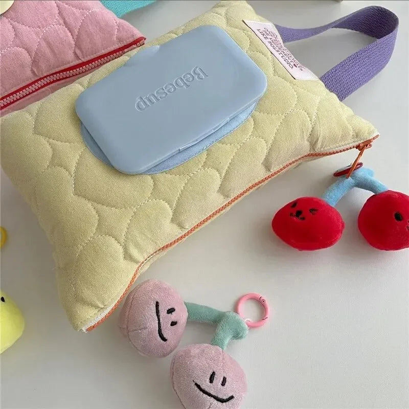 Cute Portable Car Tissue Box | Hanging Tissue Cover for Strollers