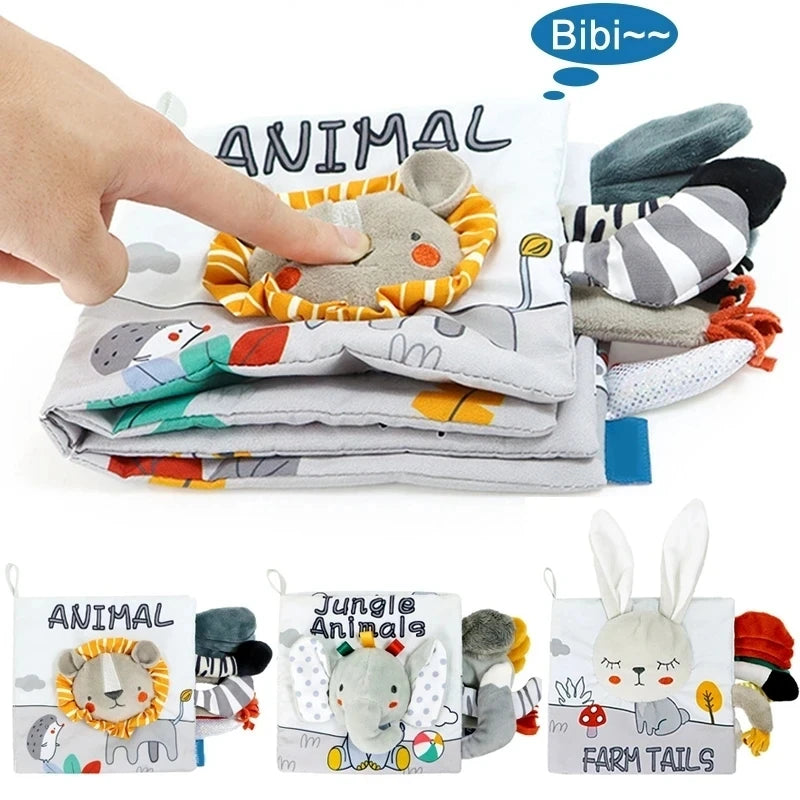 Soft Baby Cloth Animal Book | Engaging Sensory Learning Toy