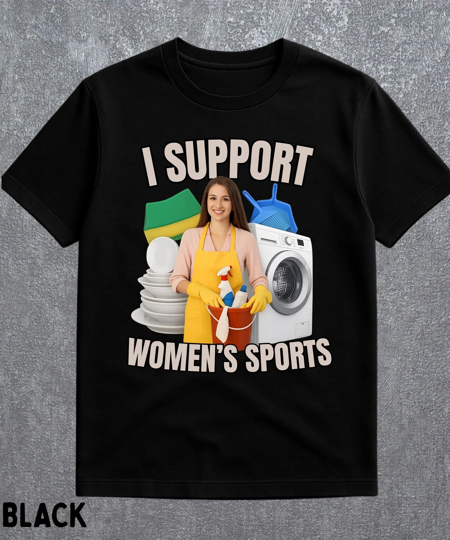 Support Women's Sports Oversized Tee | Funny Casual Shirt
