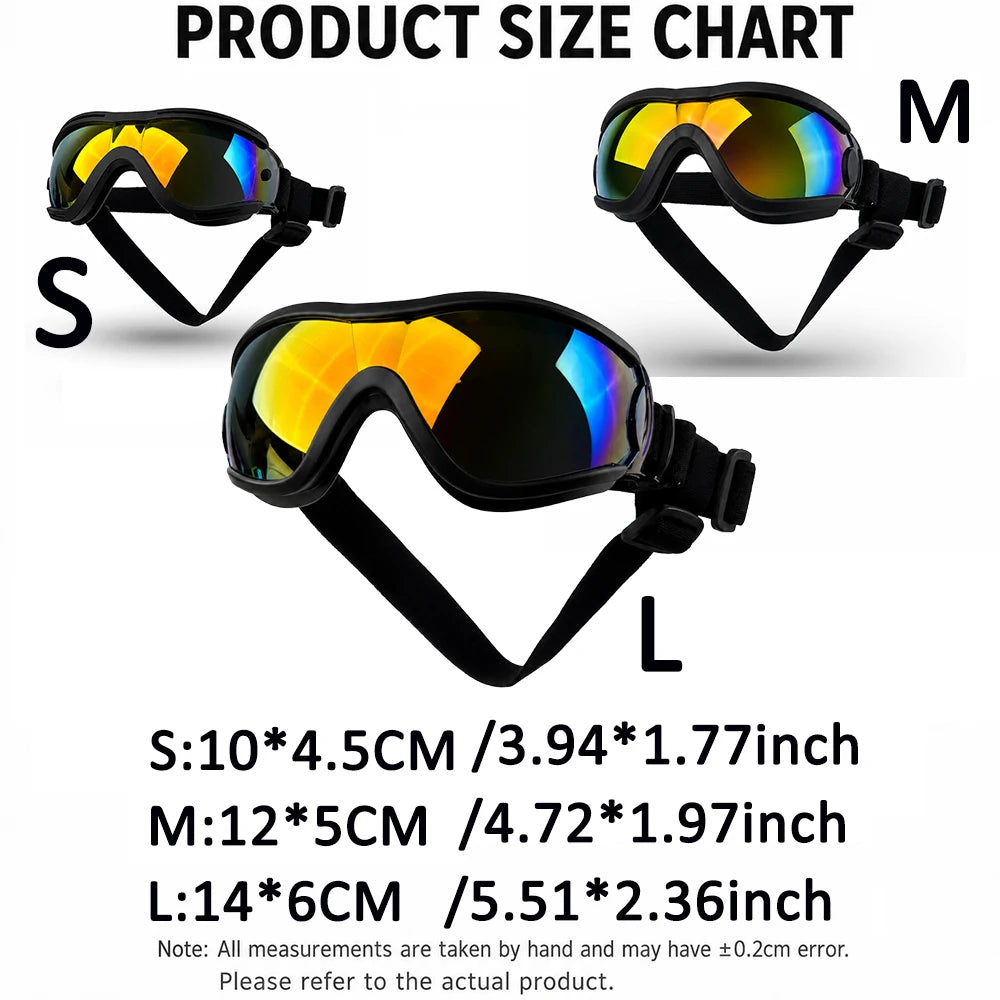Adjustable Dog Sunglasses | UV Protection Goggles for Pets