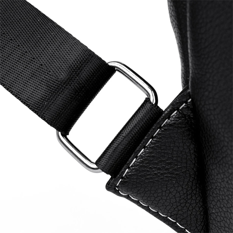 Mochila de cuero impermeable elegante para estudiantes jóvenes | Duradera y a la moda