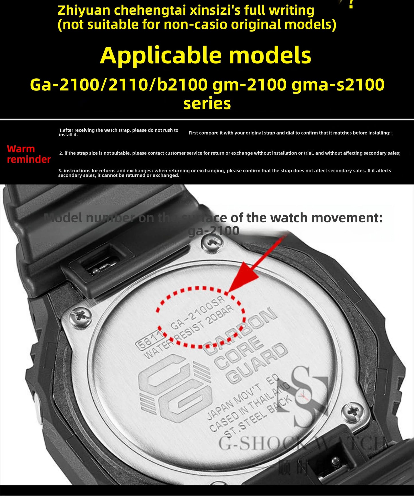Stainless Steel Watch Case & Strap Replacement Kit | Modern Look