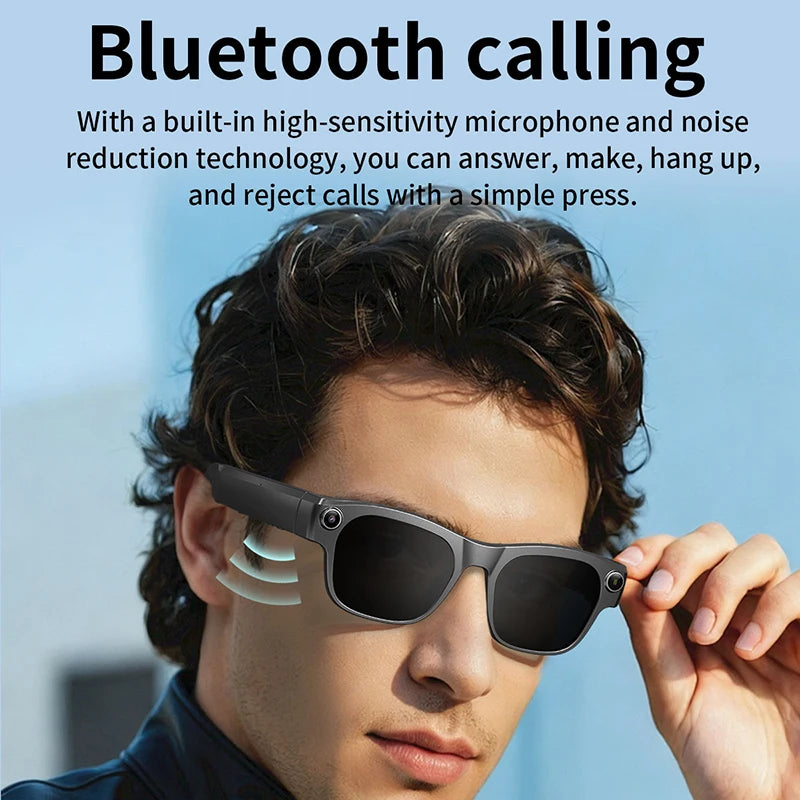 AI Smart Glasses with 8MP Camera & Multi-Language Translation
