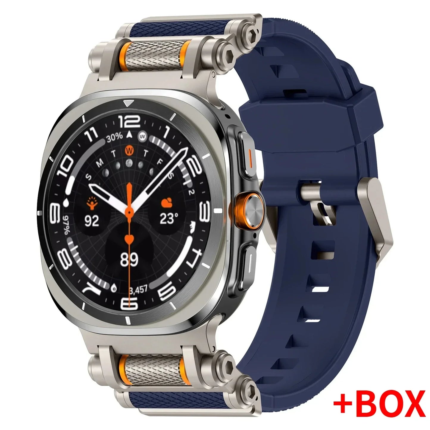 Luxury Silicone Sport Band for Galaxy Watch Ultra 47mm | No Gaps Design
