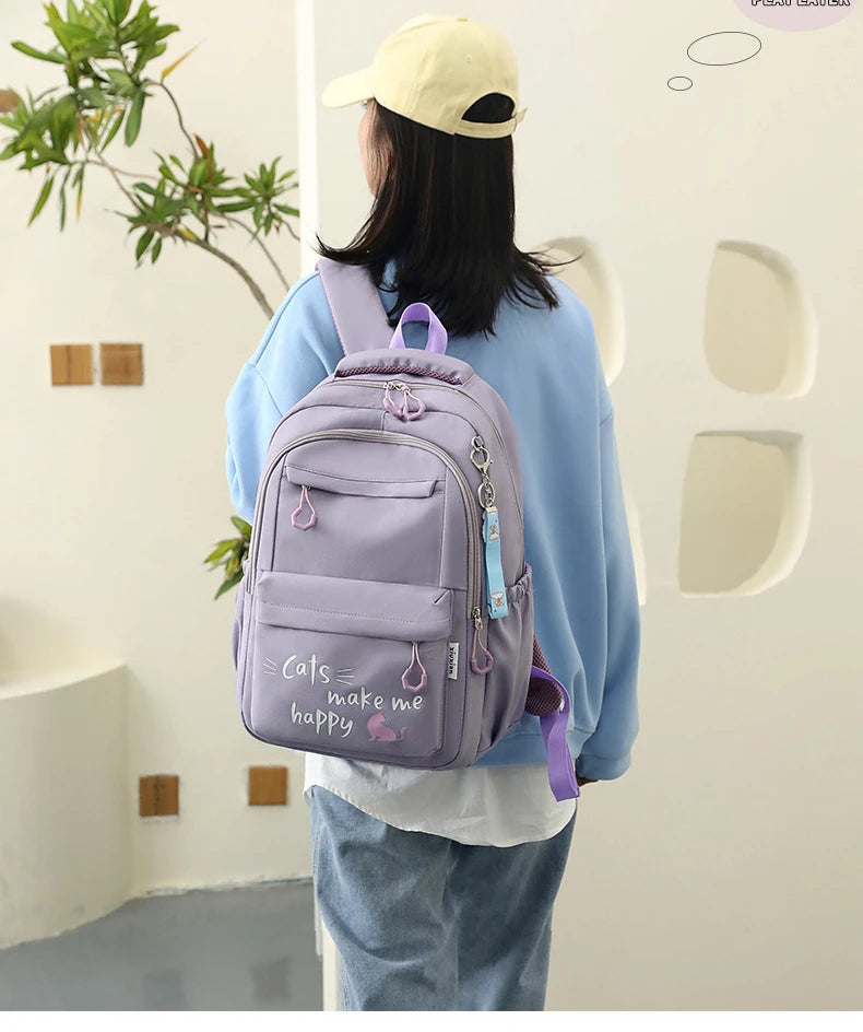 Stylish Pink School Backpack for Girls | Fashion Meets Functionality