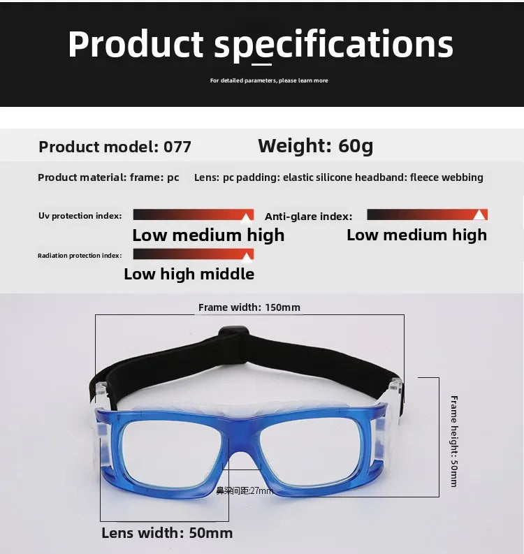 Sporty Myopia Glasses | Anti-Collision & Anti-Explosion Eyewear