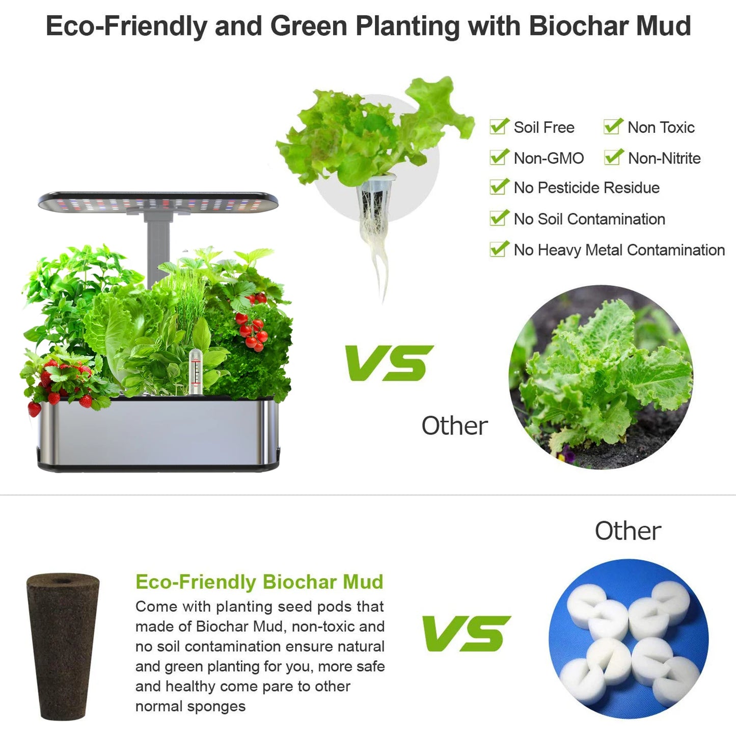 Indoor Hydroponic Growing System Kit | Smart Herbs Garden