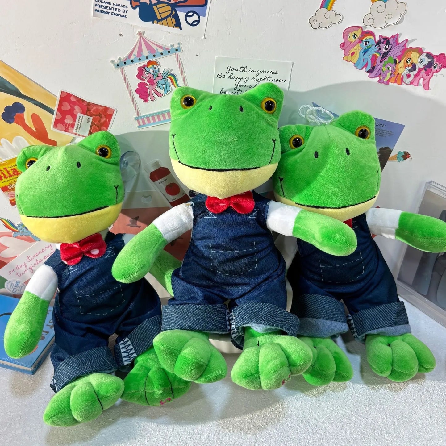 Cute Plush Frog Doll | Soft Cartoon Toy for Kids - 25cm