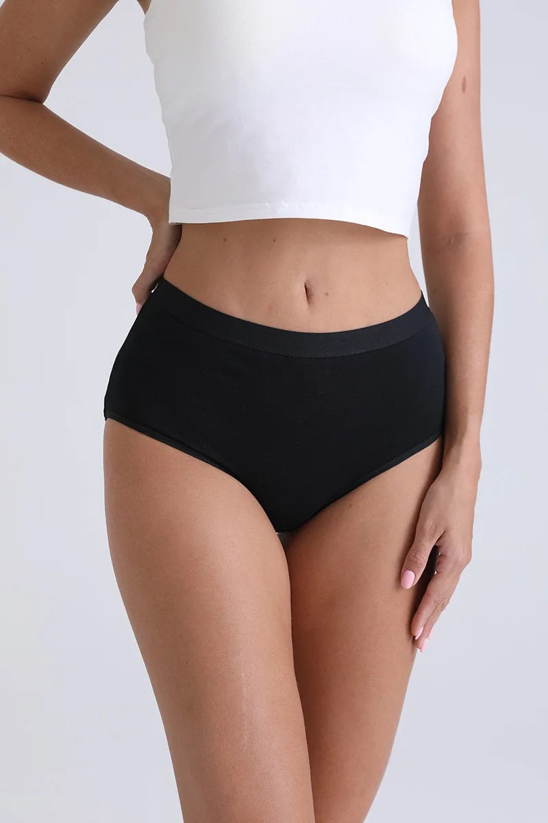 Plus Size High Waist Cotton Briefs for Women | Breathable Comfort