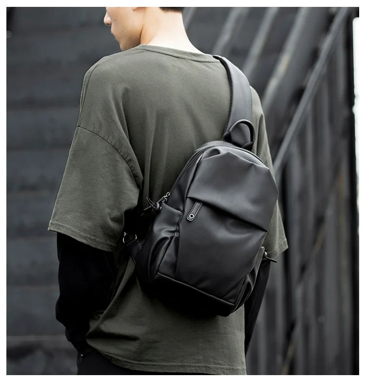 Waterproof Nylon Sling Bag | Anti-Theft Travel Chest Backpack