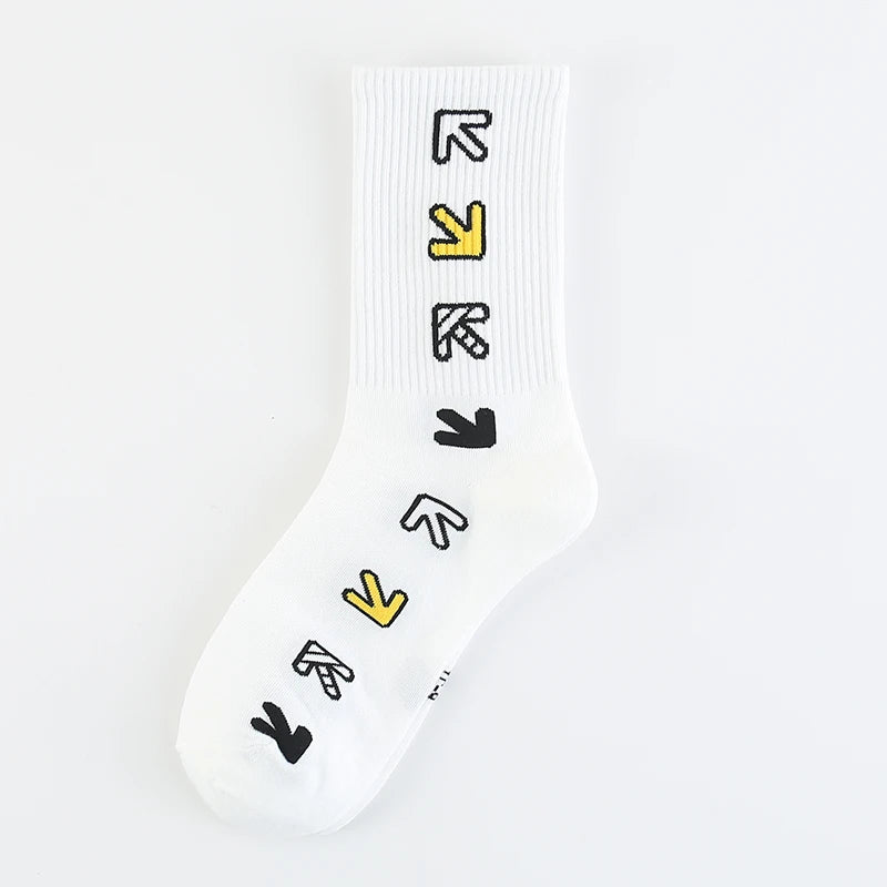 Trendy Blue Kawaii Summer Crew Socks | Stylish Couples Tube Socks