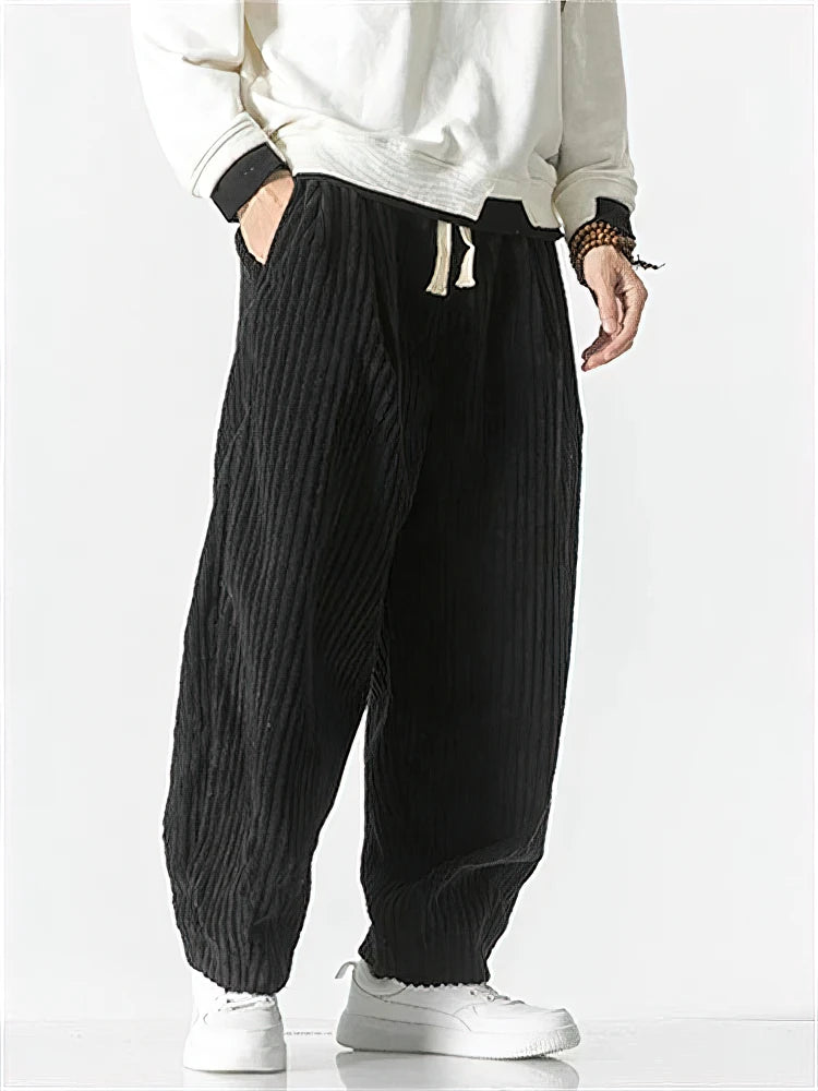 Men's Casual Corduroy Trousers | Stylish Loose Fit Streetwear