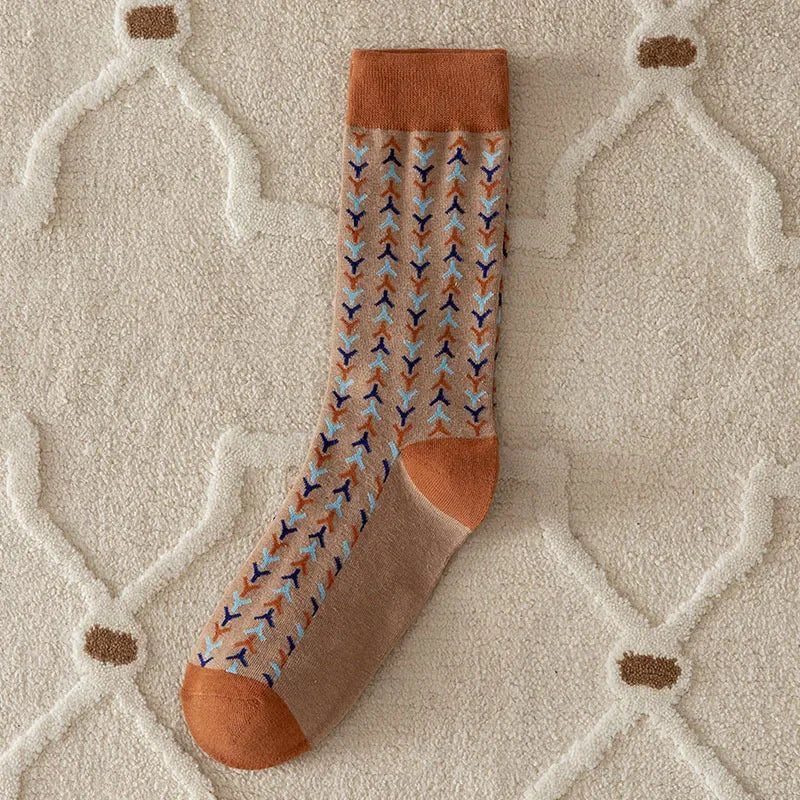 Fashionable Retro Crew Socks for Women | Vintage Chic Style