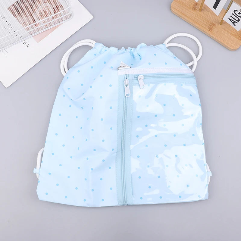 Fashion Drawstring Backpack | Large Capacity Star Print Ita Bag