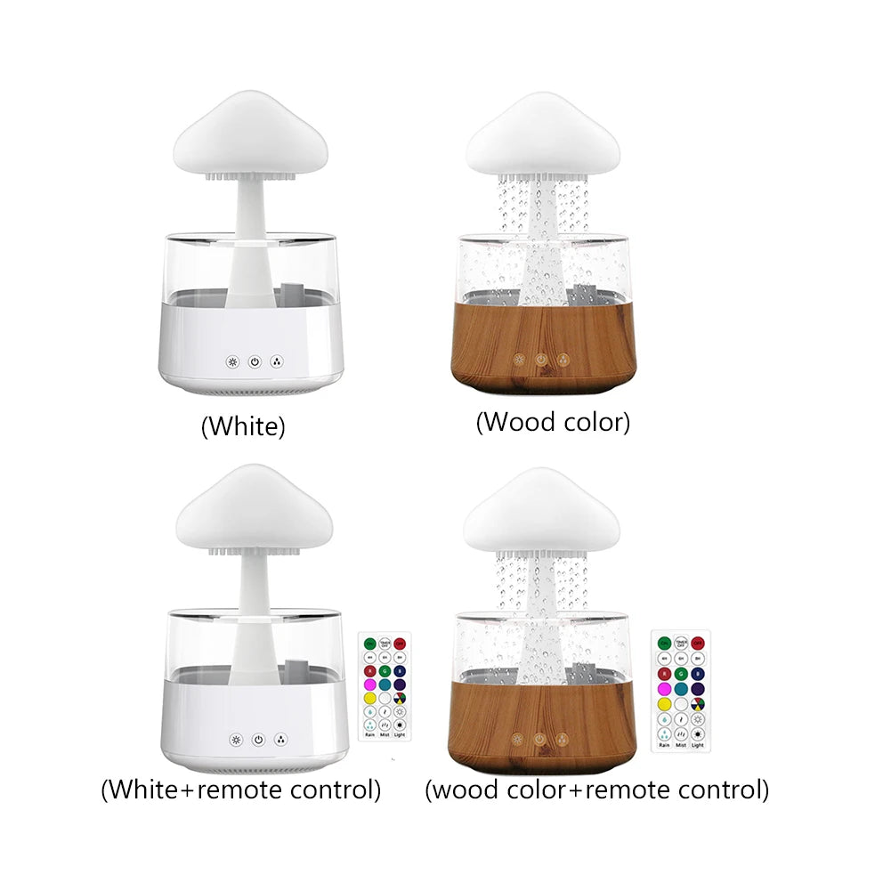 Colorful Mushroom Cloud Humidifier | Aromatherapy Night Light