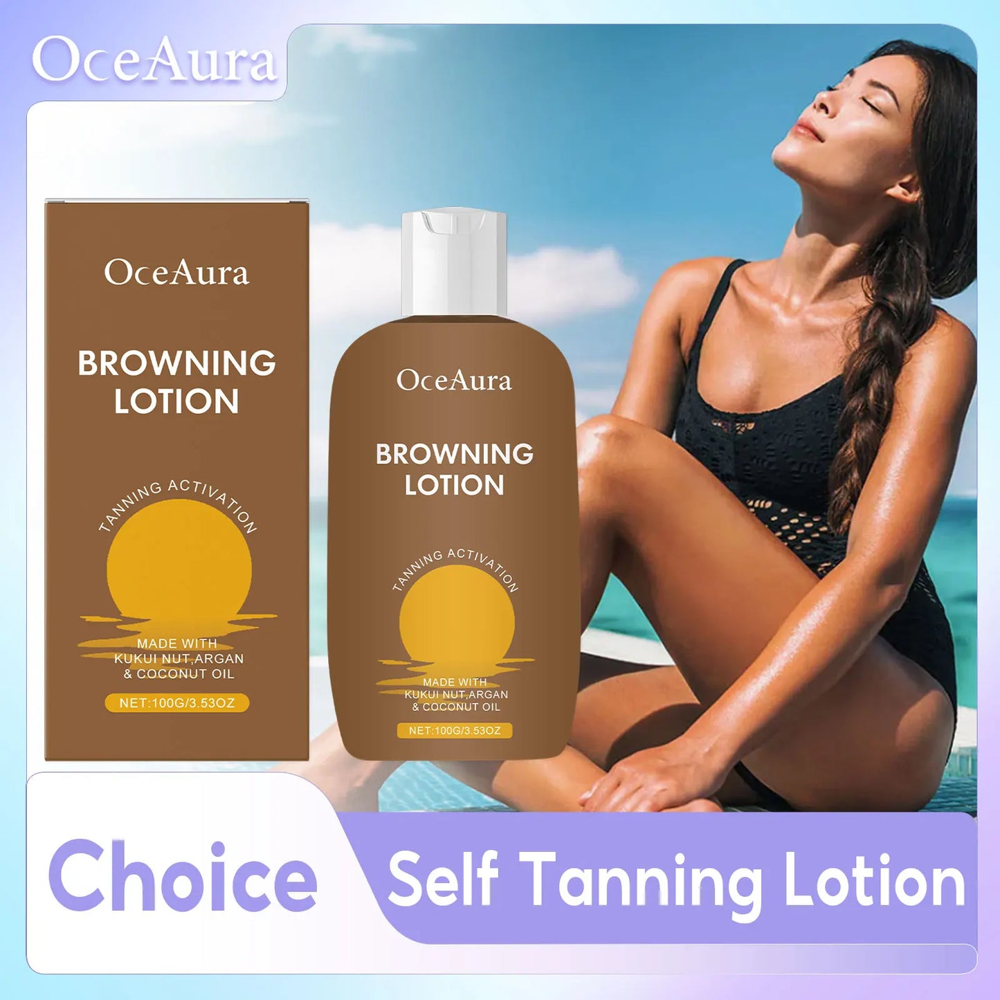 Sunless Self Tanning Cream | Natural Bronzer for Radiant Skin